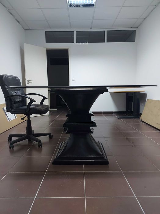 Mesa de Vidro Moderna 1,20 x 2,60 m