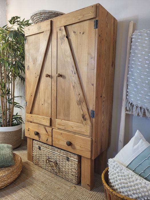 armario, estante, louceiro, prateleiras, decoração, rustico