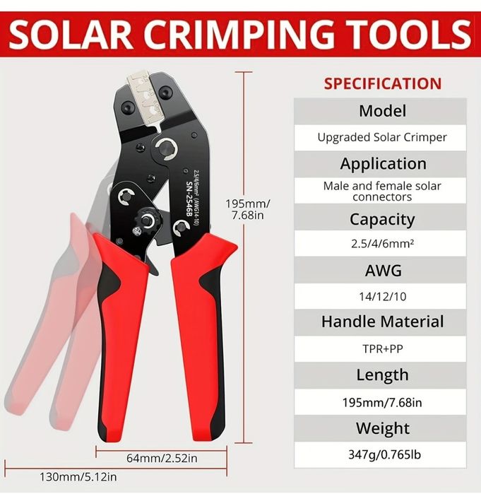 Кримпер для сонячних панелей