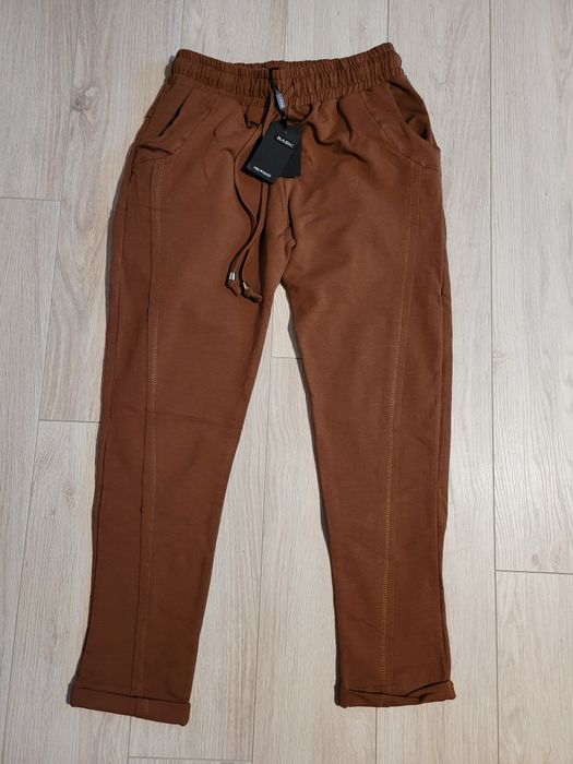 Nowe Spodnie damskie czekoladowe roz. 40