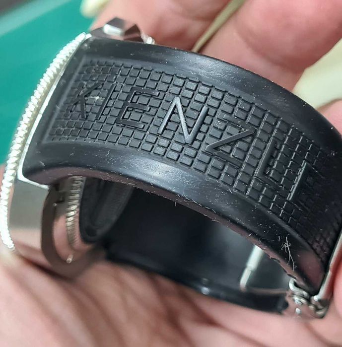 Relógio masculino Kienzle pulseira de borracha Day-date 100 Barw.r.