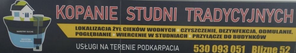 Kopanie studni - czyszczenie - pogłębianie