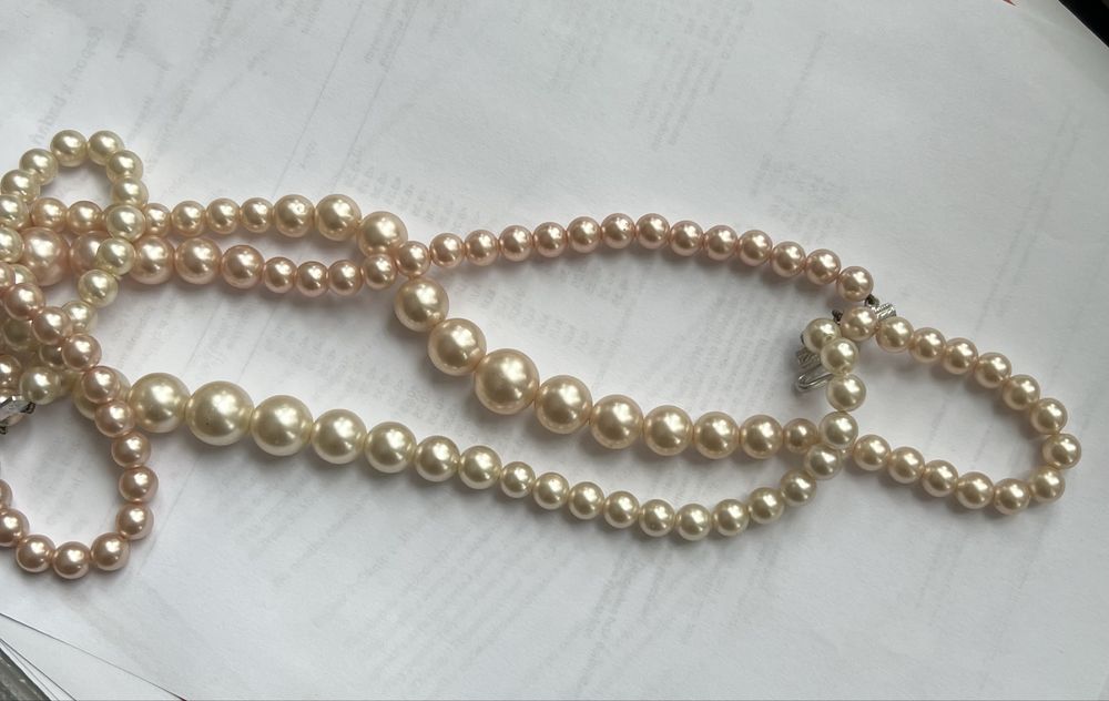 Perły korale naszyjnik
