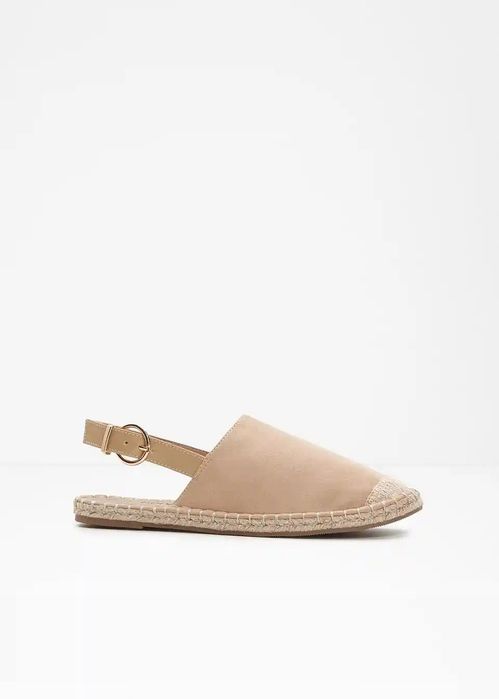 B.P.C espadryle beżowe z odkrytą piętą r.39