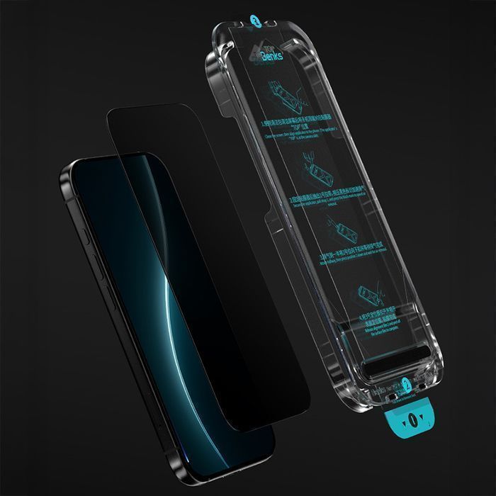 Benks Hartowane szkło Glass Warrior Privacy do Iphone 17 Pro czarne