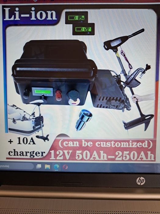 Wodoodporny 12V 200Ah  akumulator litowo jonowy .Nowy.