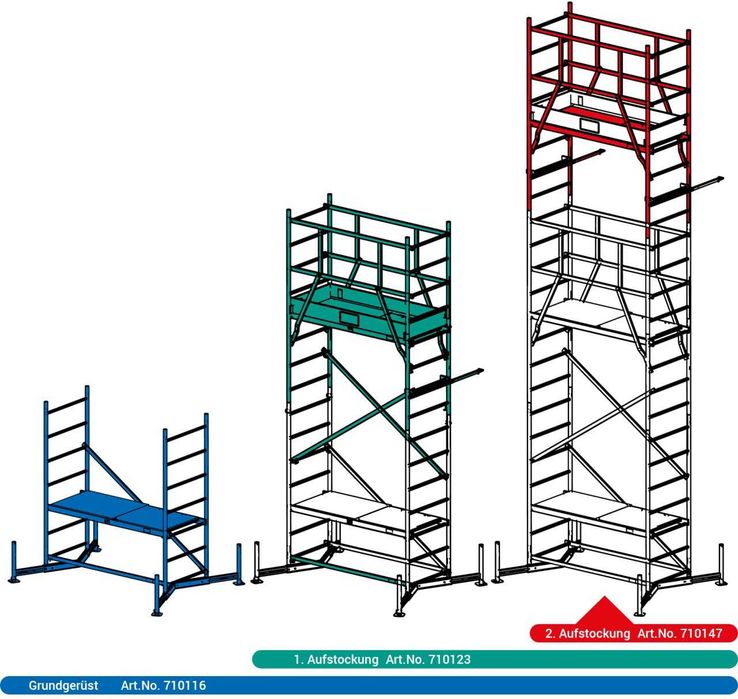 krause ClimTec aluminiowe rusztowanie 7 metrów kólka Gratis