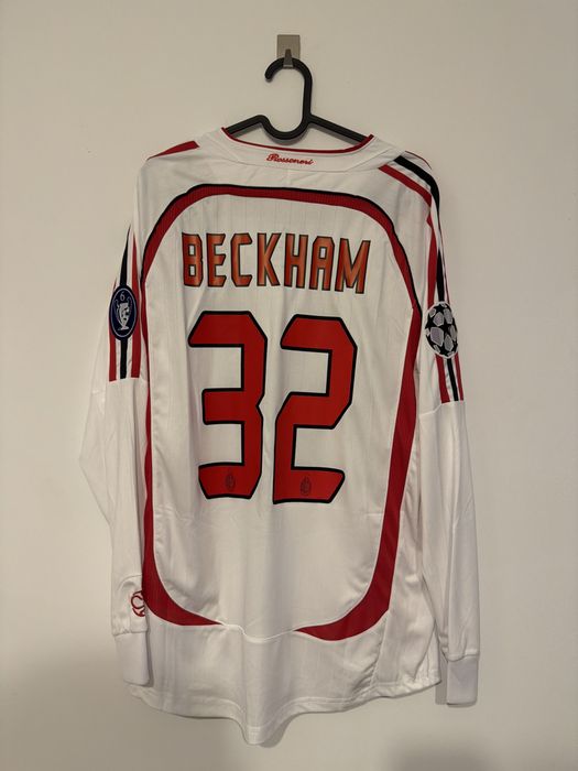 Beckham 32 koszulka retro vintage Ac Milan dlugi rekaw M