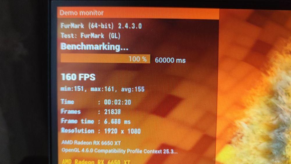 Asus ROG Strix RX 6650XT V2 OC Тест FurMark прилагаеться: 8 800 грн ...