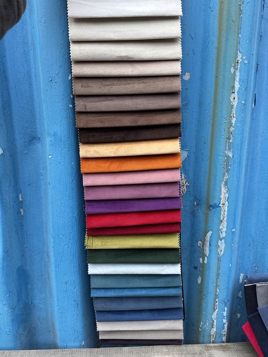 Тканина для меблів Велюр Під шкіра Замша Флок