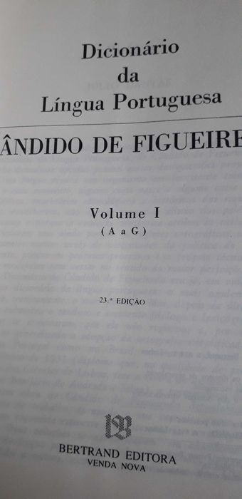 Grande Dicionário da Língua Portuguesa de Cândido de Figueiredo