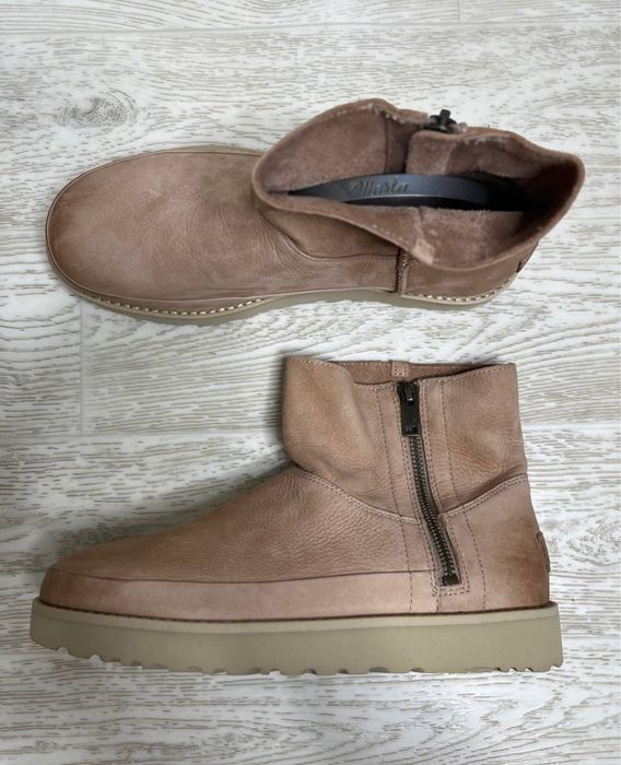 UGG Deconstructed Mini Zip шкіряні жіночі ботинки
