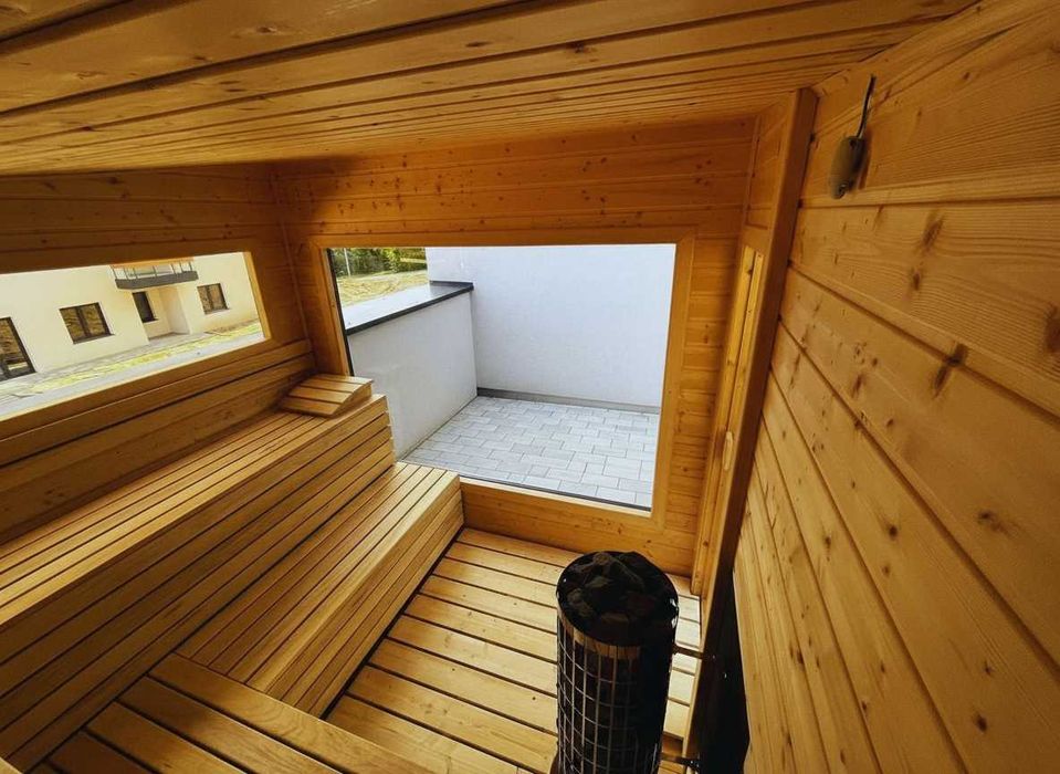 Sauna tarasowa/ogrodowa - blacha lub drewno. Polski producent