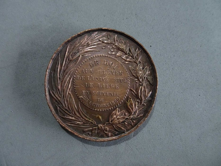 Medalha Leopold I Roi Des Belges Rei Leopoldo Bélgica 1860