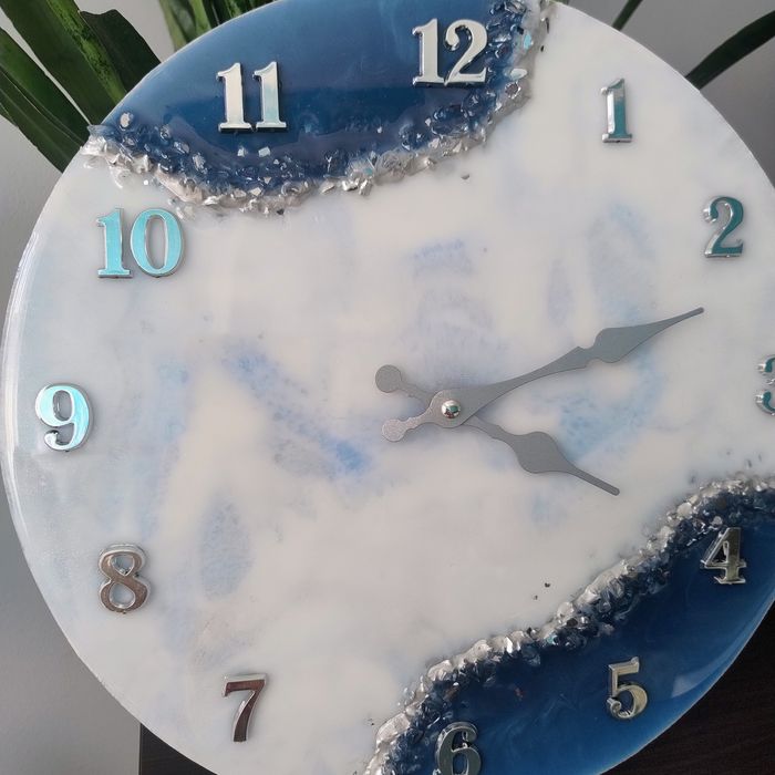 Zegar ścienny z żywicy epoksydowej 30cm