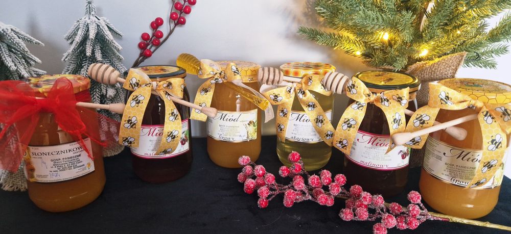 Miód naturalny 2025r 1kg Polskie miody prosto z pasieki