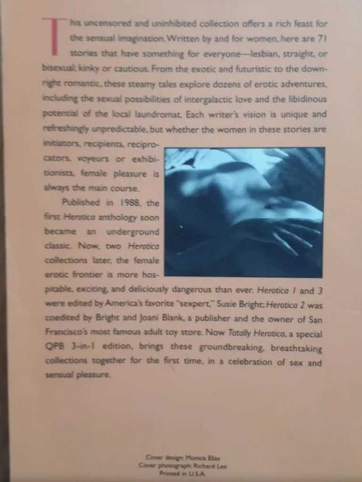 Totally Herotica Susie Bright Joani Blank English книга на Английском