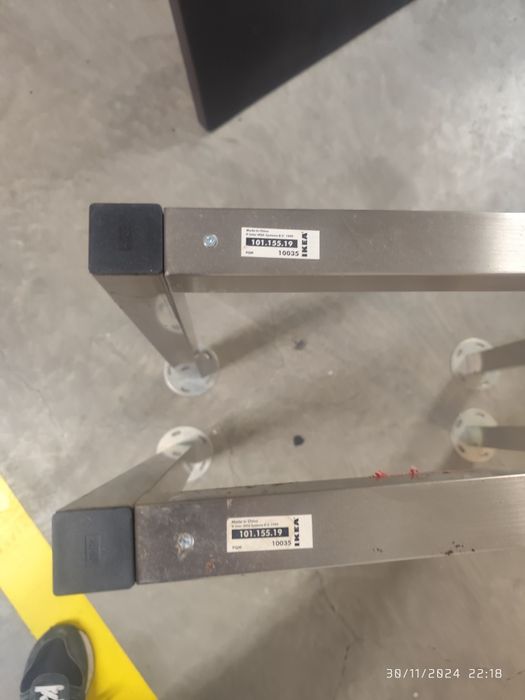 IKEA Secretary Desk with Steel Legs