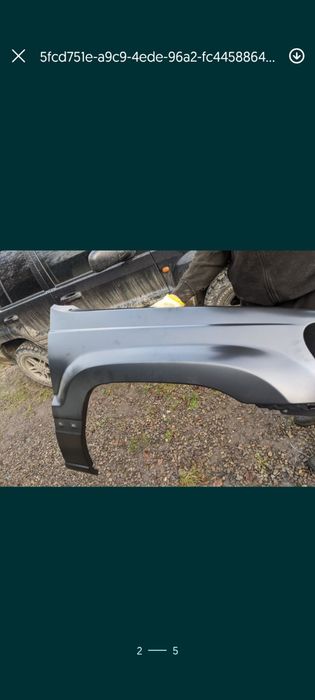 Крило Jeep Grand Gheroke, ліве/праве.1999-2004WJ