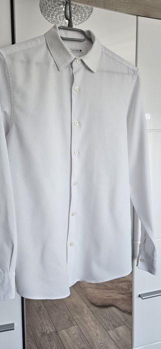 Koszula biala zara slim fit  r S