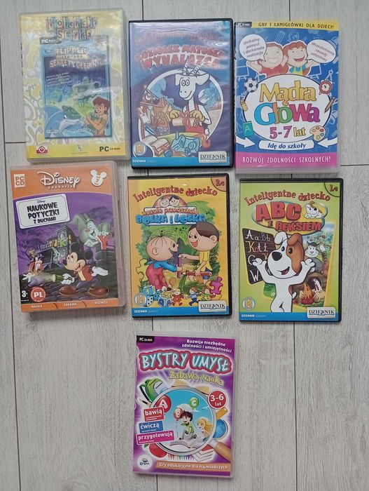 Zestaw 7 gier edukacyjnych dla dzieci PC