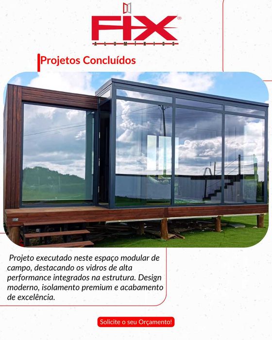 Caixilharia, Estruturas em Ferro e Vidraria – FIX Alumínios