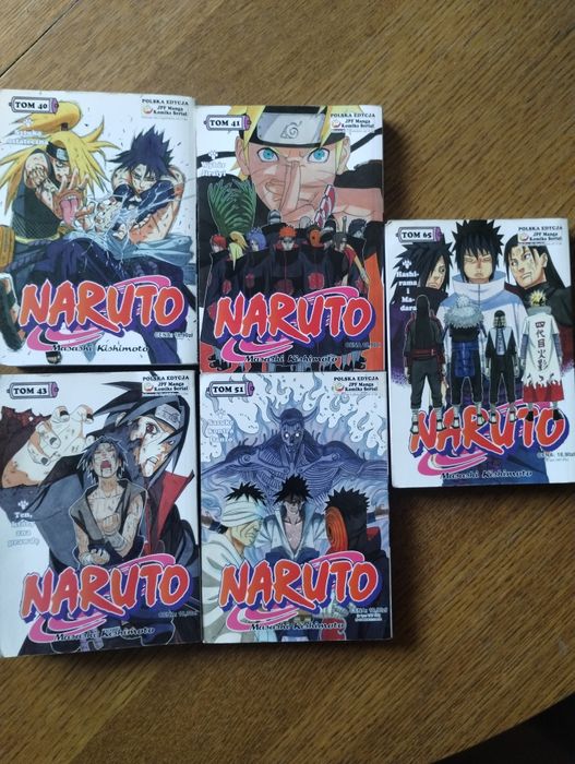 Naruto - manga 40,41,43,51 i 65