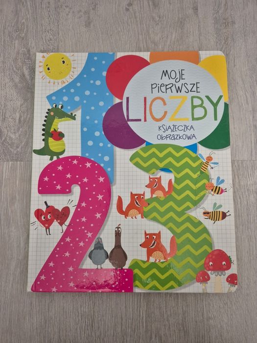 Moje pierwsze liczby grube strony książeczka obrazkowa cyfry