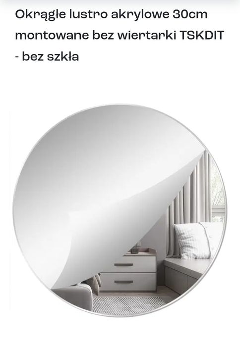 Lustro akrylowe okrągłe