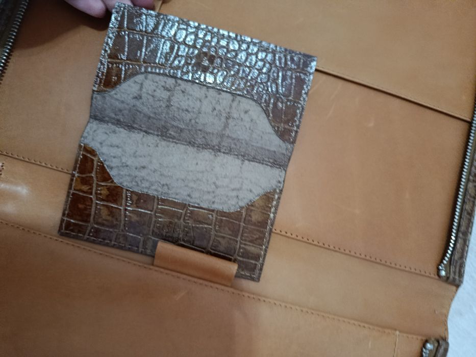 Aktówka teczka na dokumenty skórzana batycki