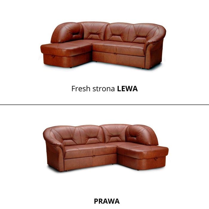 Narożnik Fresh promocyjna cena skóra naturalna