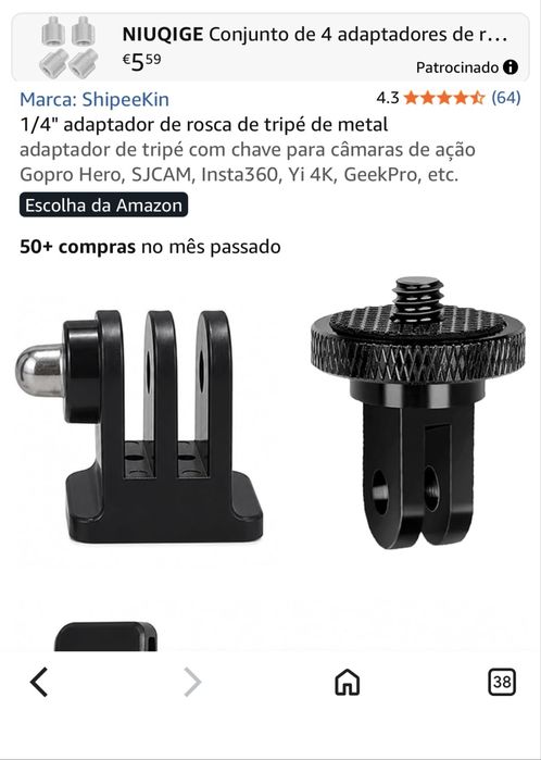 Kit go pro hero 9 mais tripe