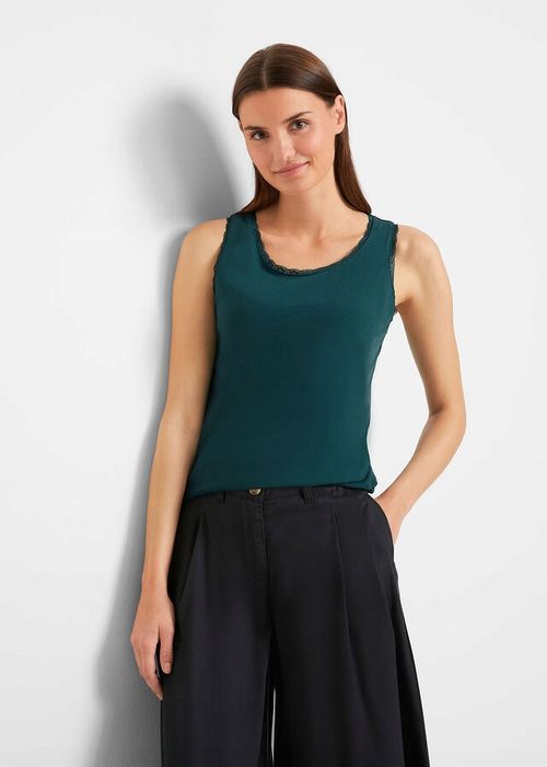 B.P.C bluzka top z koronką morska 36/38.