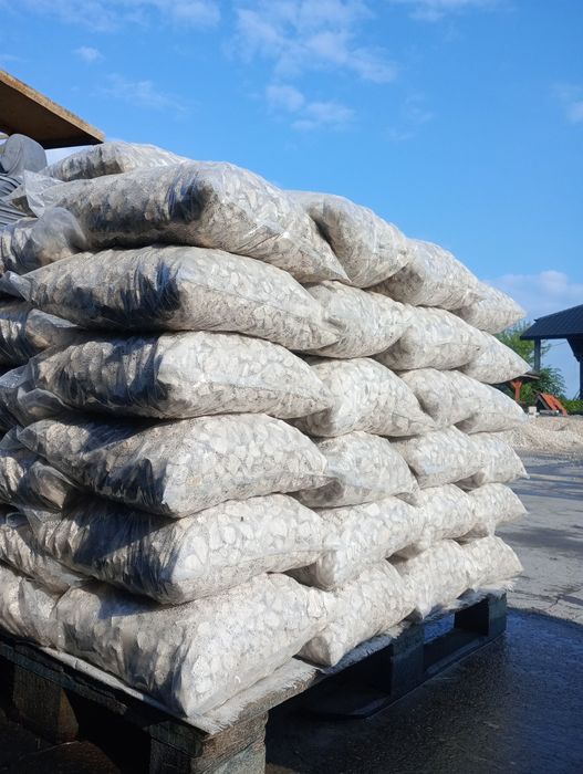 Grys biały 16-32mm kruszywo ozdobne kamień dekoracyjny ,grys, otoczaki,kora sosnowa