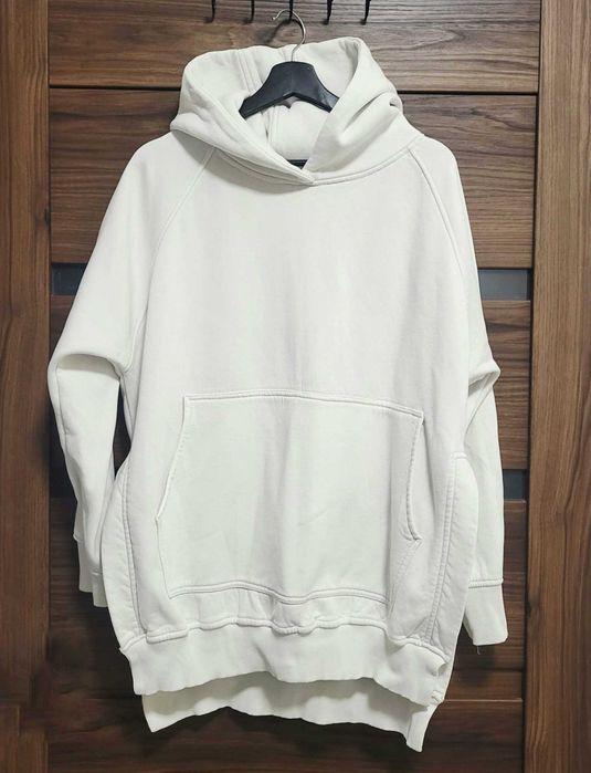 Bluza damska z kapturem rozcięcie po bokach oversize