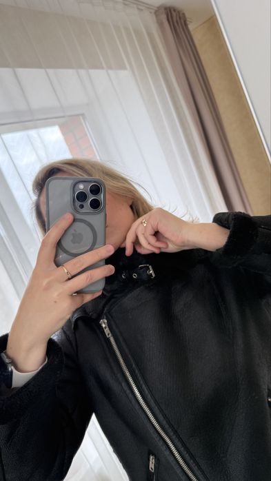 Чорна дублянка М