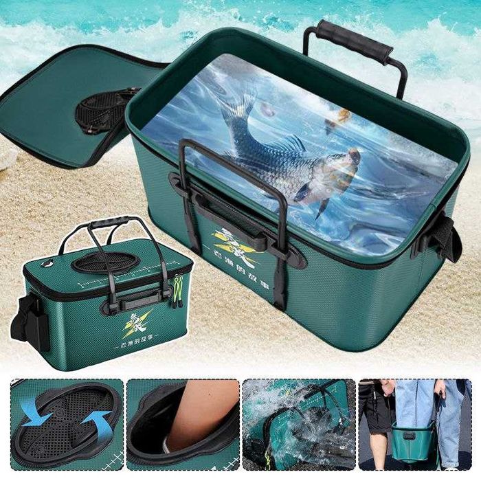 Сумка для рыбалки EVA, ведро для рыбы и прикормки, с клапаном