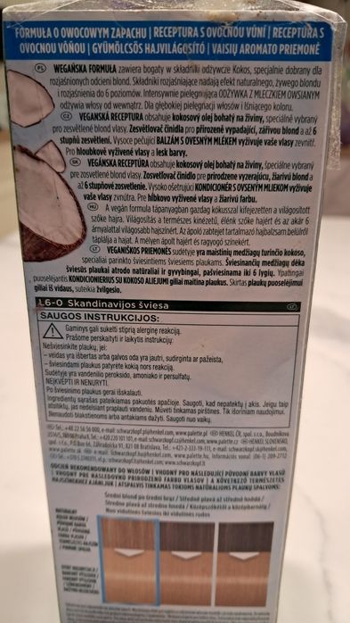 Palette Naturals Farba do Włosów L6-0 Skandynawski Blond