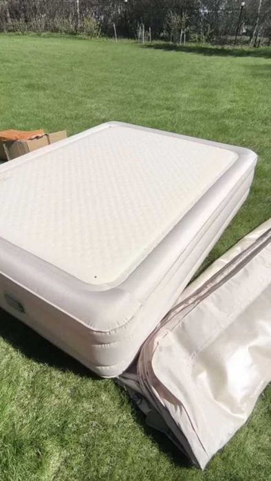 Ліжко надувне Intex двоспальне 203×152×48 | Матрац з електронасосом