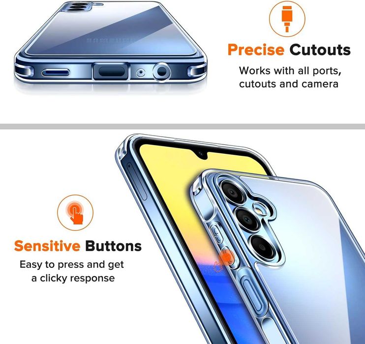 IVOLER pancrene etui do Samsung Galaxy A15 4G A15 5G 2x szkło