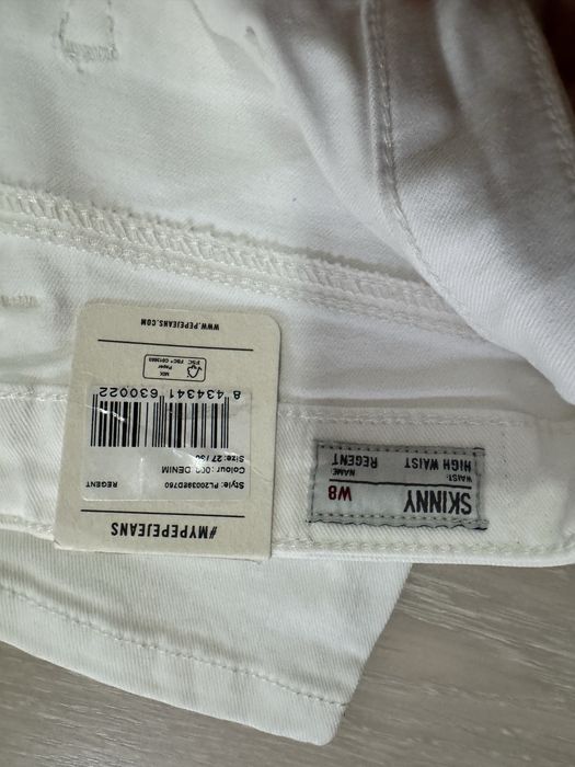 Calça ganga Pepe Jeans brancas