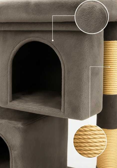 Drapak Dla Kota Wieża Legowisko Do Leżenia Domek Budka 2 Poz. Tunel