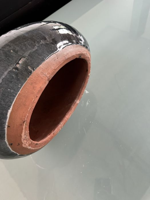 Peça de arte decorativa em barro linda!