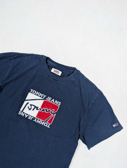 Tommy Hilfiger niebieska koszulka t-shirt M