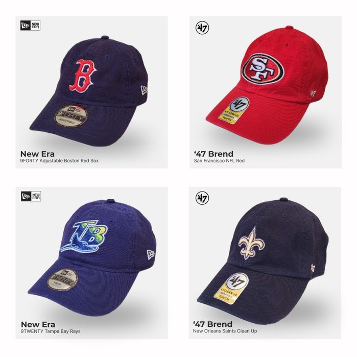 Кепки New Era, 47 brand для дітей та підлітків.