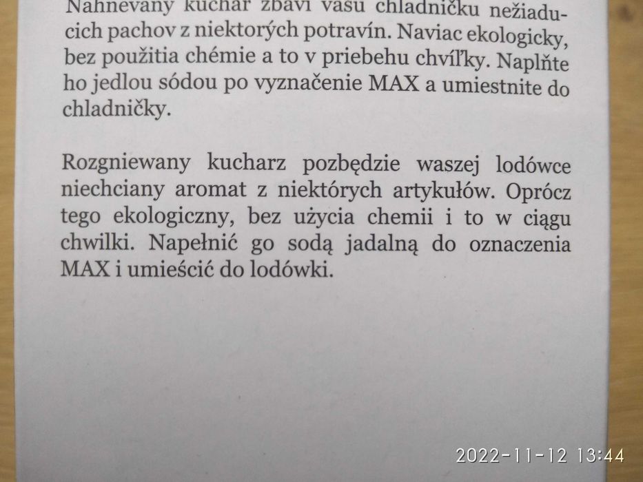 Pochłaniacz zapachów do lodówki nowy tanio