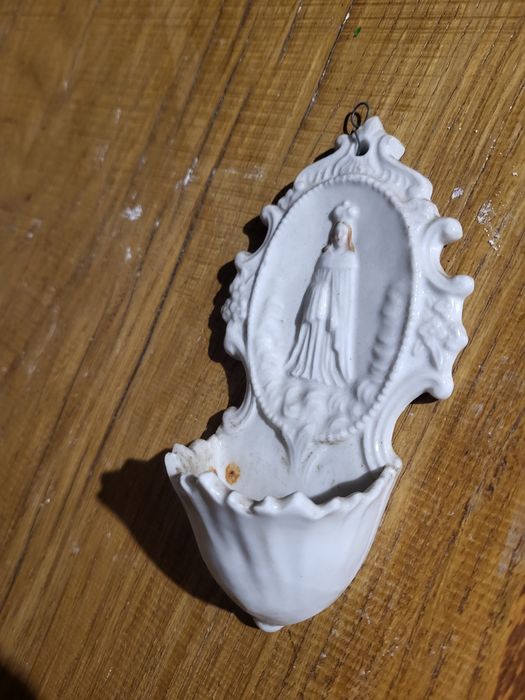 Stara kropielnica porcelanowa Maryja Królowa Matka Boża