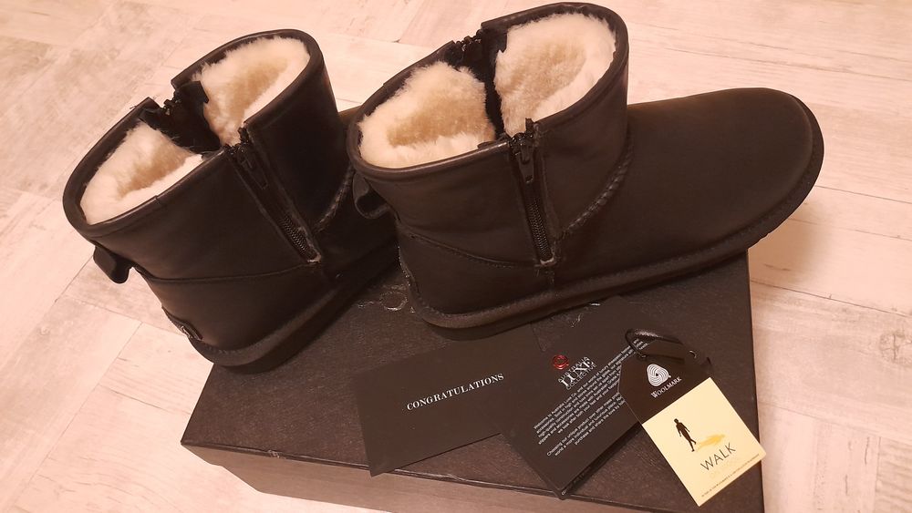 Mega okazja!!! Oryginalne śniegowce Mens Cosy X Short Leather Boot r.4