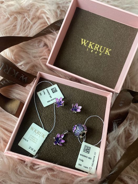 Komplet biżuterii W.Kruk walentynki dzień kobiet