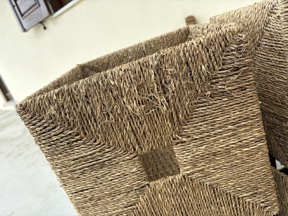 Cubos / cestos de arrumação palha Ikea